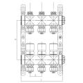 Stainless Steel Hydronic Heating Manifold Floor Heating Manifold